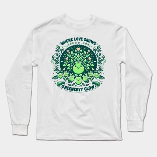 greenery glow Long Sleeve T-Shirt